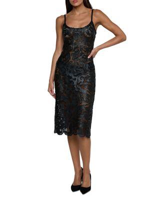 Kazuko Laser Cut Midi Dress by L'AGENCE