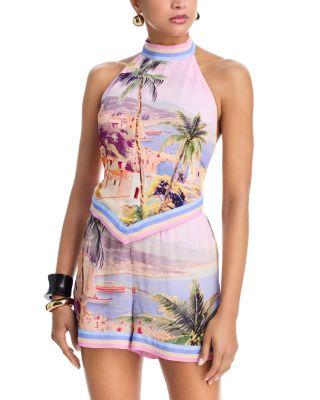 Kochi High Neck Top & Enyo Shorts Swim Cover-Up by L'AGENCE