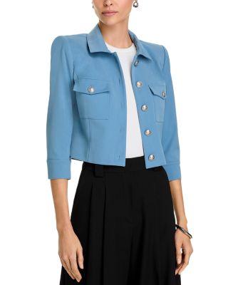 Kumi Button Front Crop Jacket by L'AGENCE