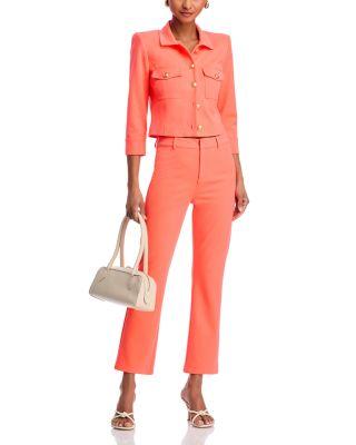 Kumi Crop Jacket & Ketra Baby Bootcut Pants by L'AGENCE