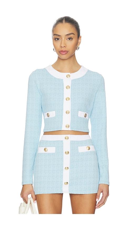 L'AGENCE Adaline Cardigan in Baby Blue by L'AGENCE
