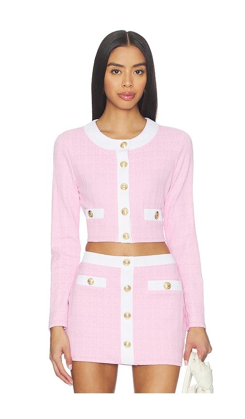L'AGENCE Adaline Swim Cardigan in Pink by L'AGENCE