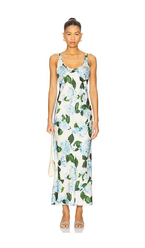 L'AGENCE Akiya Tank Dress in Baby Blue,Green by L'AGENCE