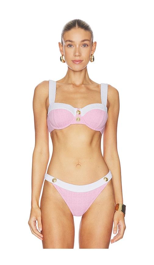 L'AGENCE Alexandria Bikini Top in Pink by L'AGENCE