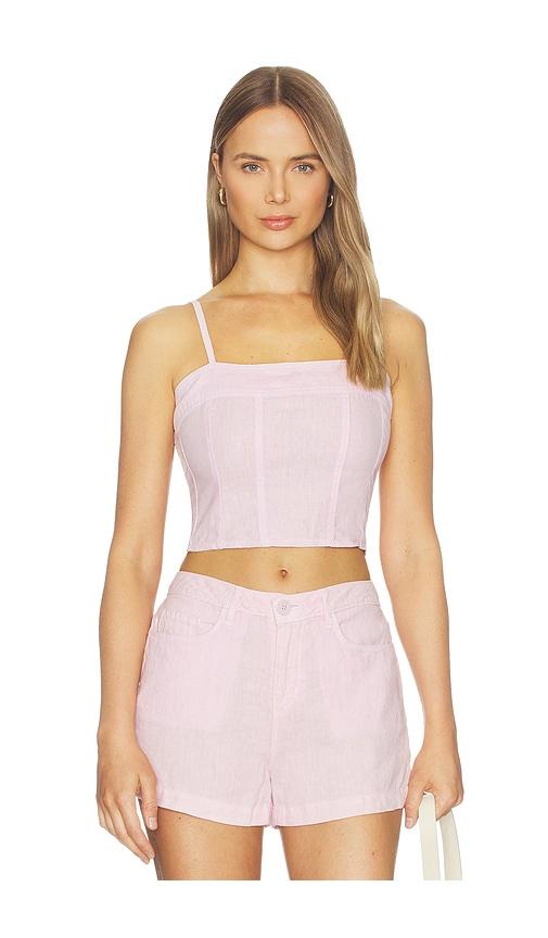 L'AGENCE Arlin Seamed Midi Tank in Lavender by L'AGENCE