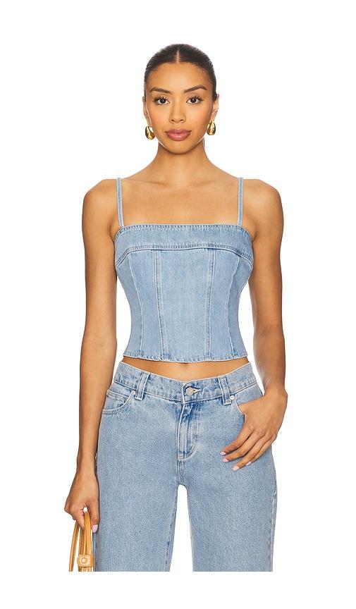 L'AGENCE Arlin Tank Top in Blue by L'AGENCE