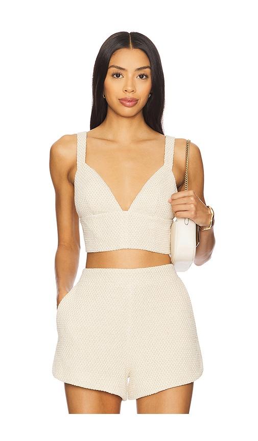 L'AGENCE Castalia Bra Top in Cream by L'AGENCE