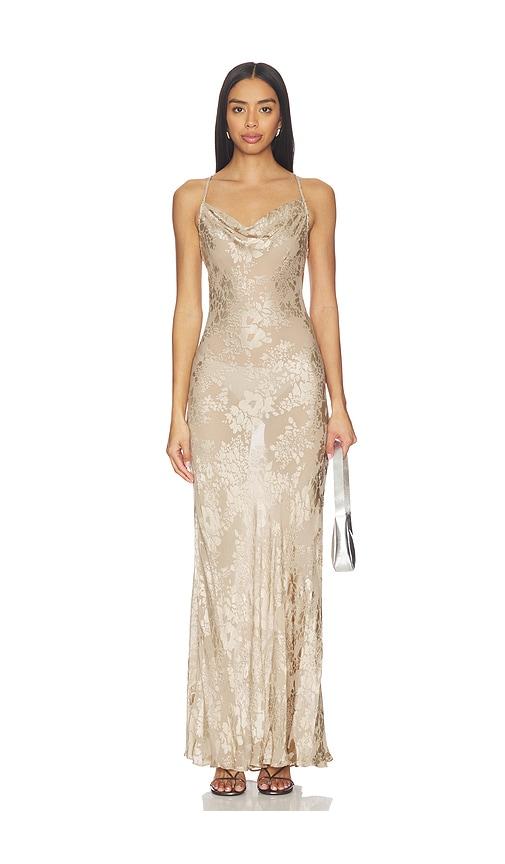 L'AGENCE Christine Dress in Beige by L'AGENCE