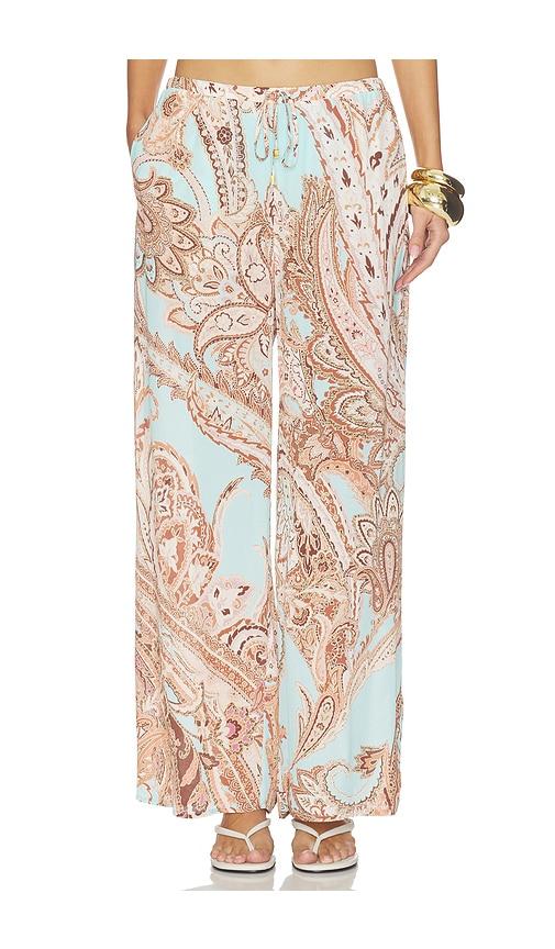 L'AGENCE Geraldine Pants in Blue,Brown by L'AGENCE