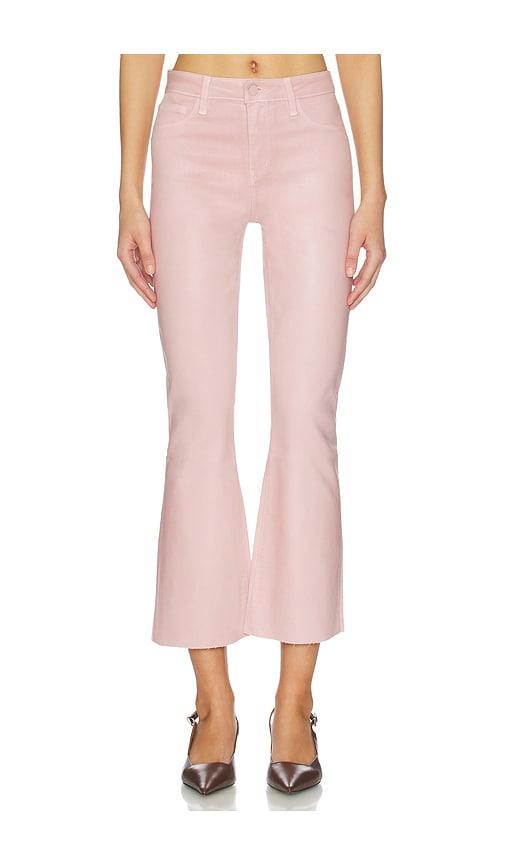 L'AGENCE Kendra High Rise Crop Flare in Rose by L'AGENCE