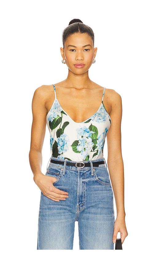 L'AGENCE Lexi Camisole Top in Baby Blue,Green by L'AGENCE