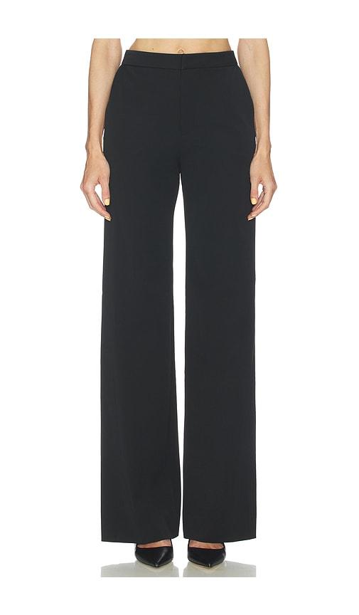L'AGENCE Livvy Straight Leg Trouser in Black by L'AGENCE