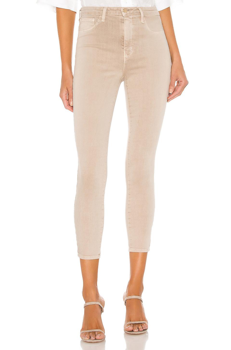 L'AGENCE Margot High Rise Skinny Jeans in Tan by L'AGENCE