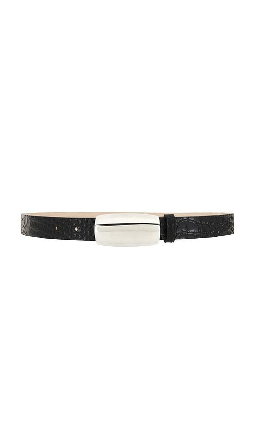 L'AGENCE Marlowe Leather Belt in Black by L'AGENCE