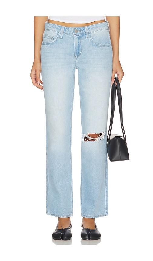 L'AGENCE Nevia Low Rise Slouch Straight Jean in Blue by L'AGENCE