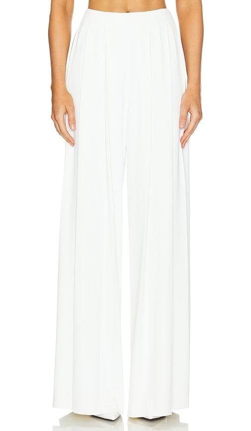 L'AGENCE Nova Pleated Pant in Ivory by L'AGENCE