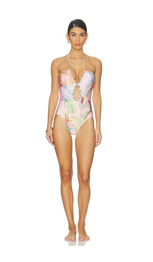L'AGENCE Opus Halter One Piece in Pink by L'AGENCE