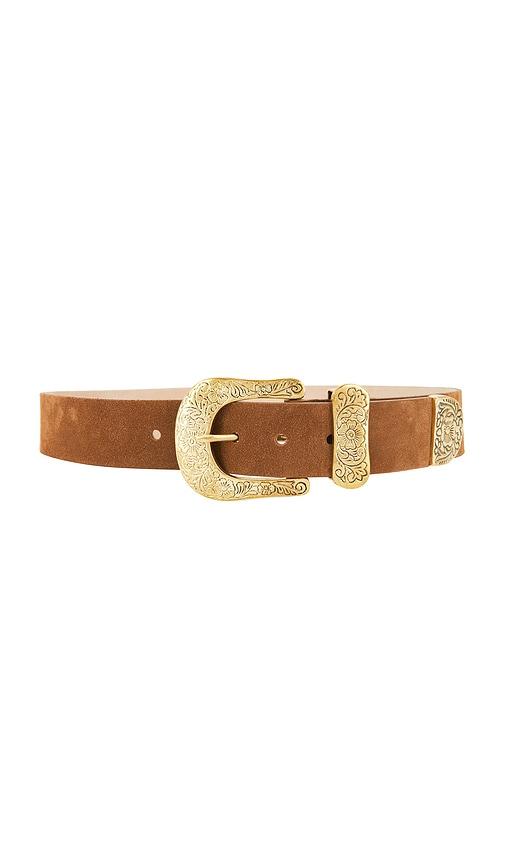 L'AGENCE Otera Wide Leather Belt in Brown by L'AGENCE