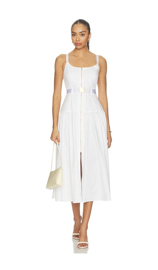 L'AGENCE Rima Dress in White by L'AGENCE