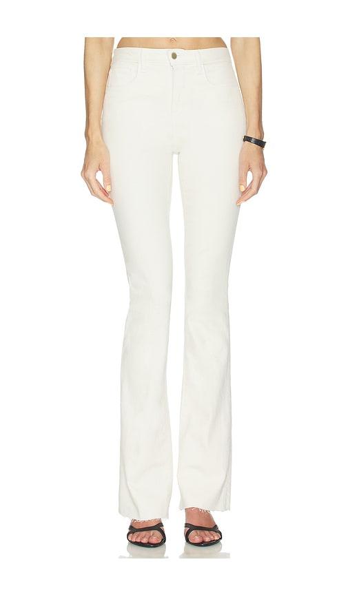 L'AGENCE Ruth High Rise Straight Jean in White by L'AGENCE