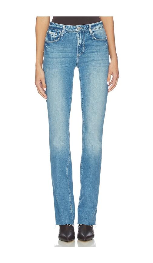 L'AGENCE Ruth High Rise Straight in Blue by L'AGENCE