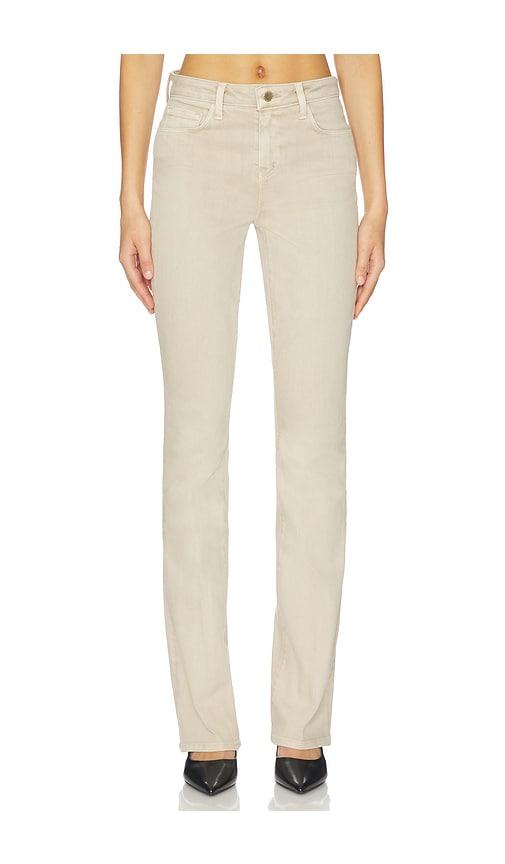 L'AGENCE Selma High Rise Sleek Baby Boot Jean in Beige by L'AGENCE