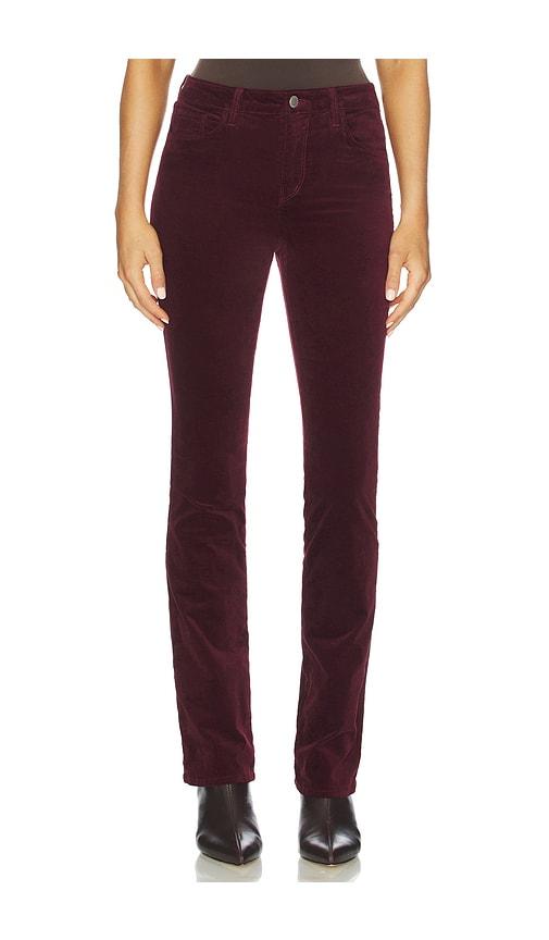 L'AGENCE Stevie High Rise Straight in Red by L'AGENCE