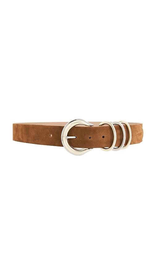 L'AGENCE Tobar Leather Belt in Brown by L'AGENCE