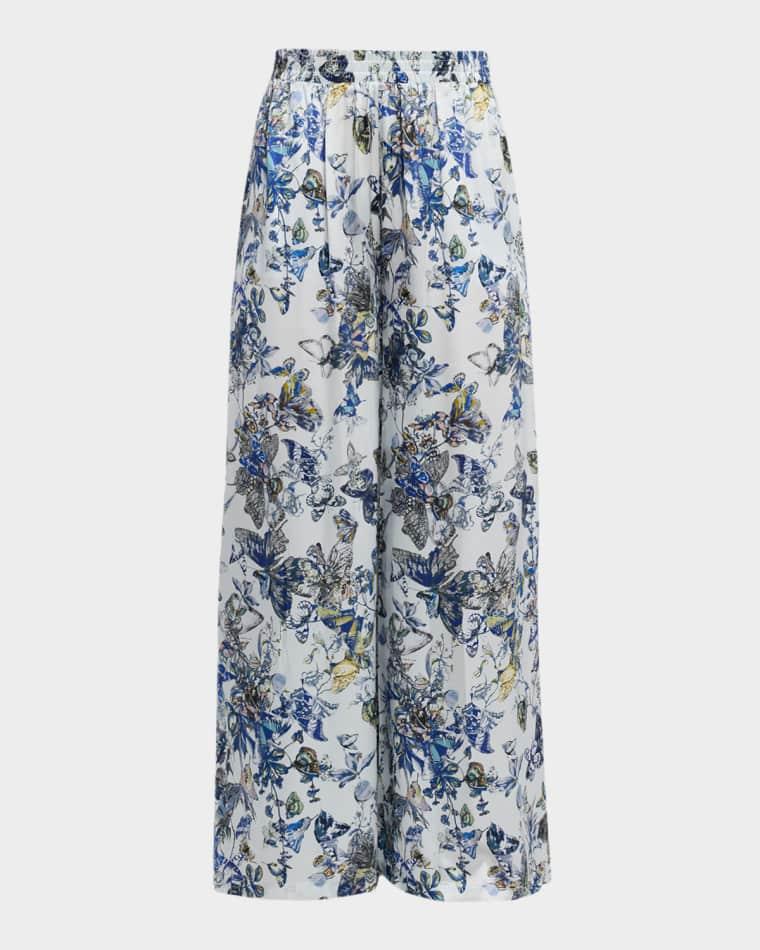 Lillian Silk Wide-Leg Pants by L'AGENCE