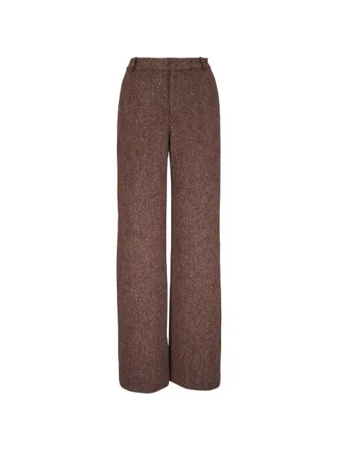 Livvy herringbone trousers by L'AGENCE