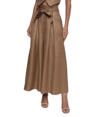 Lowen Paper Bag Waist Crop Pants by L'AGENCE