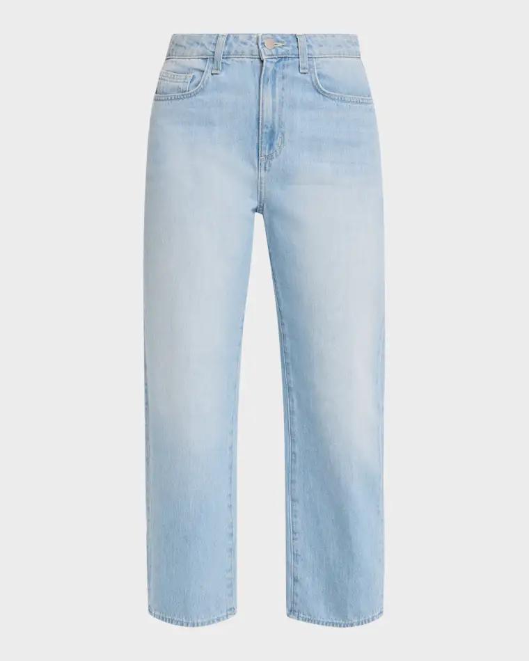 Mallis High-Rise Bow-Leg Jeans by L'AGENCE
