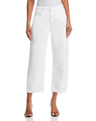 Mallis High Rise Bow Leg Jeans in Blanc by L'AGENCE