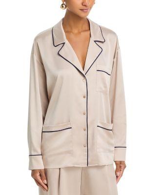 Mara Lapel Relaxed Blouse by L'AGENCE