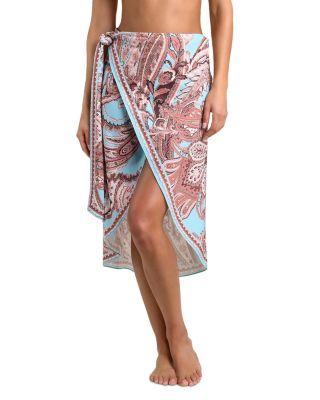 Marena Traditional Paisley Sarong Cover Up by L'AGENCE