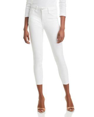 Margot Cropped Jeans in Blanc by L'AGENCE
