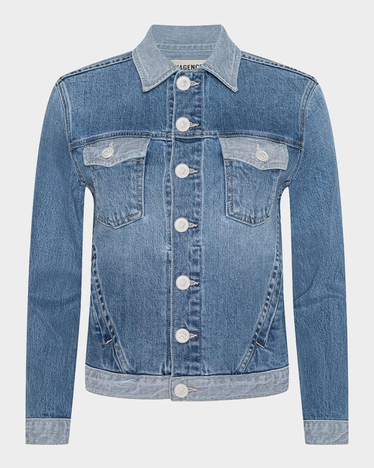 Maven Slim Denim Jacket by L'AGENCE