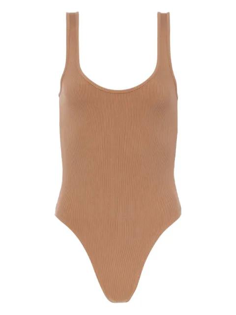 Nica scoop-neck ribbed-tank bodysuit by L'AGENCE