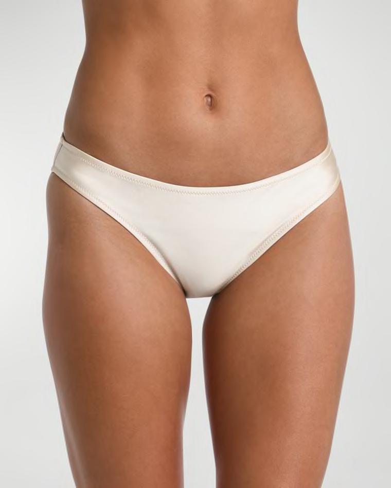 Nicole Solid Classic Bikini Bottoms by L'AGENCE