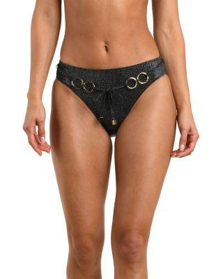 Nicole Sparkle Classic Bikini Bottom by L'AGENCE