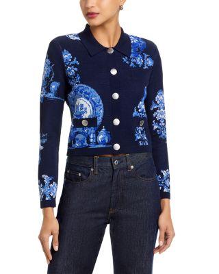 Osiris Jacquard Collared Cardigan by L'AGENCE