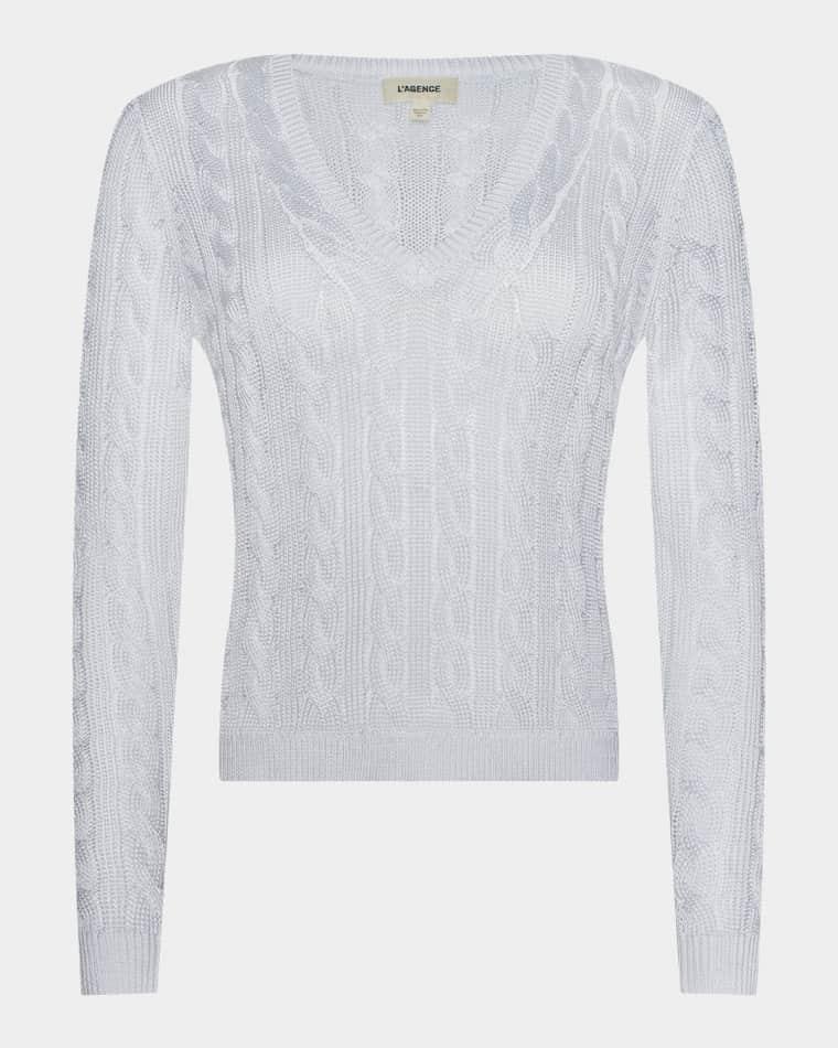 Preston Cable-Knit Sweater by L'AGENCE