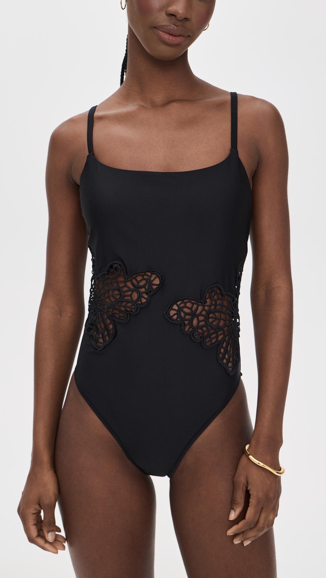 Remi Butterfly Crochet One Piece by L'AGENCE