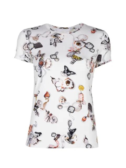 Ressi butterfly-print T-shirt by L'AGENCE