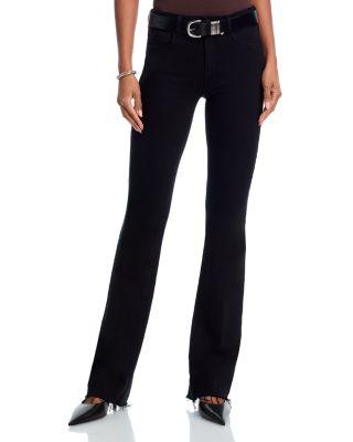 Ruth High Rise Straight Jeans in Black by L'AGENCE