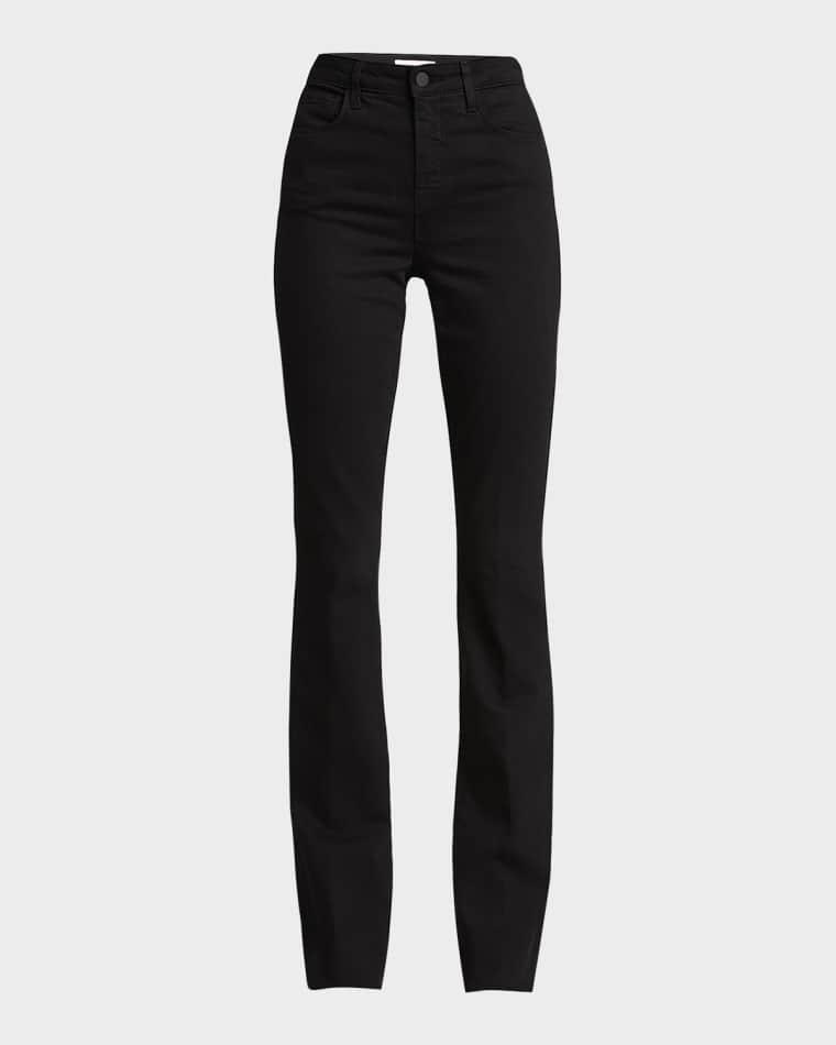 Ruth High-Rise Straight Jeans w/ Raw Hem by L'AGENCE