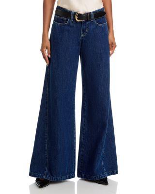 Savina High Rise Wide Leg Jeans in Marseille by L'AGENCE