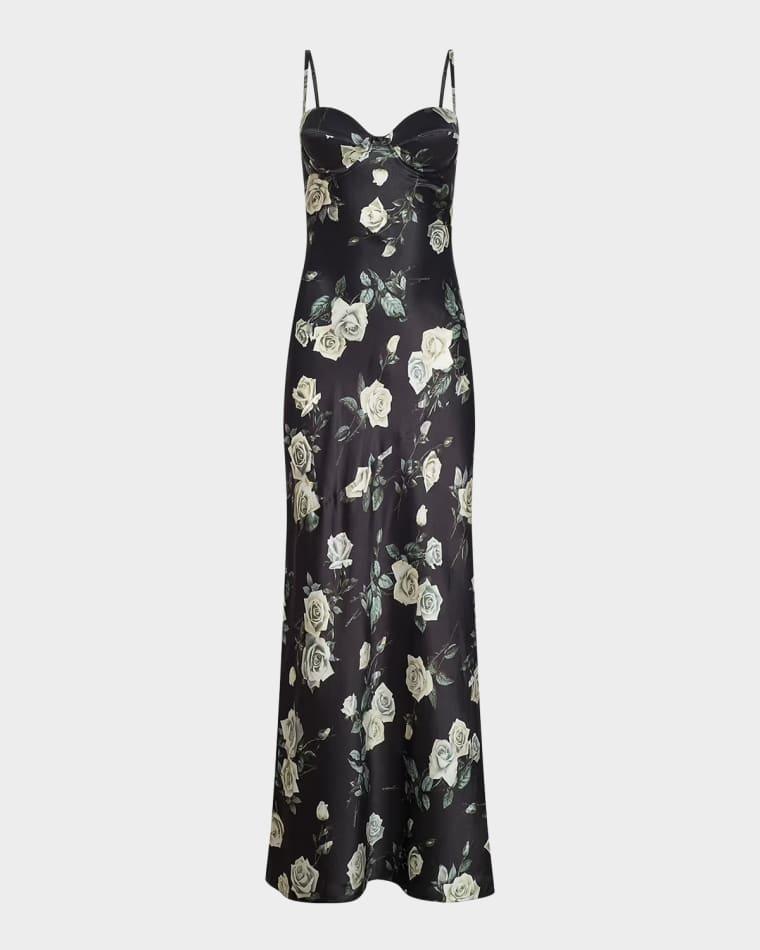 Sayla Bias-Cut Silk Gown by L'AGENCE