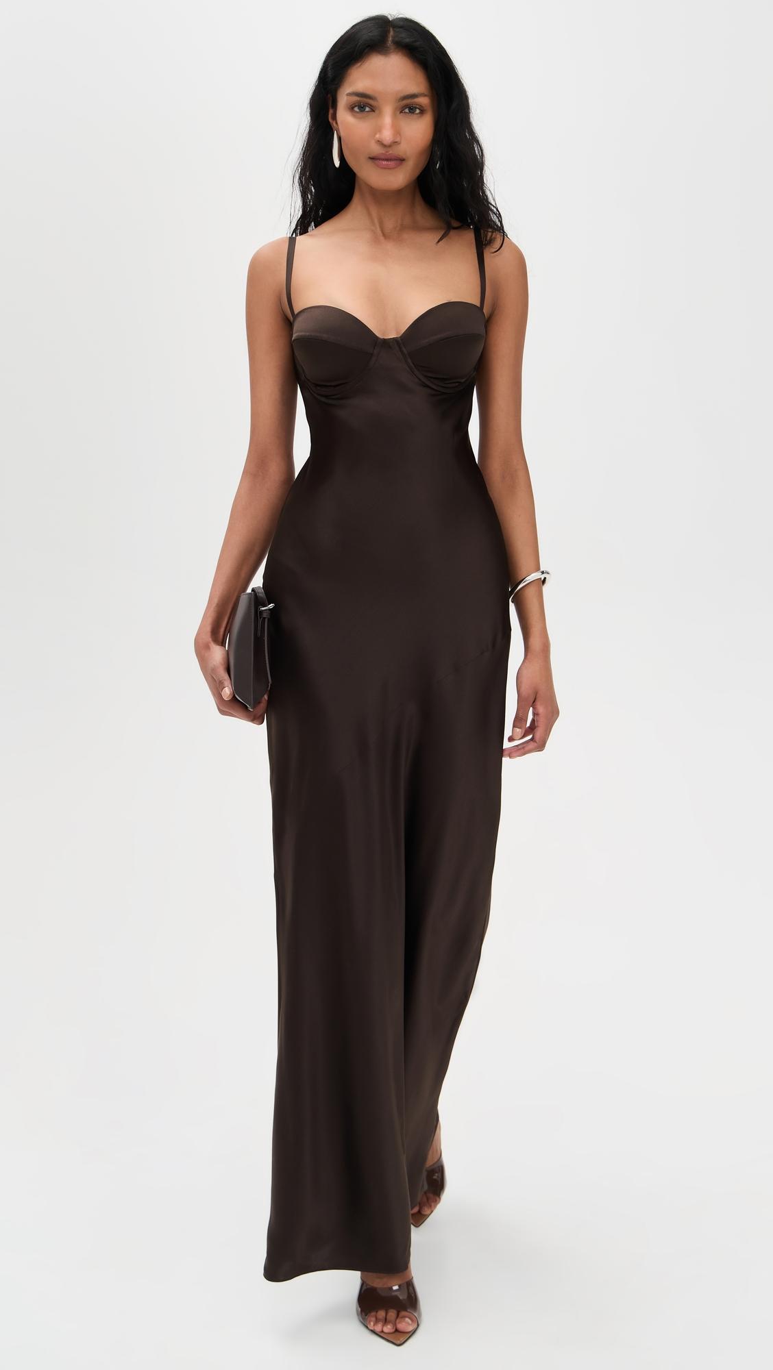 Sayla Bias Cut Silk Maxi Dress by L'AGENCE