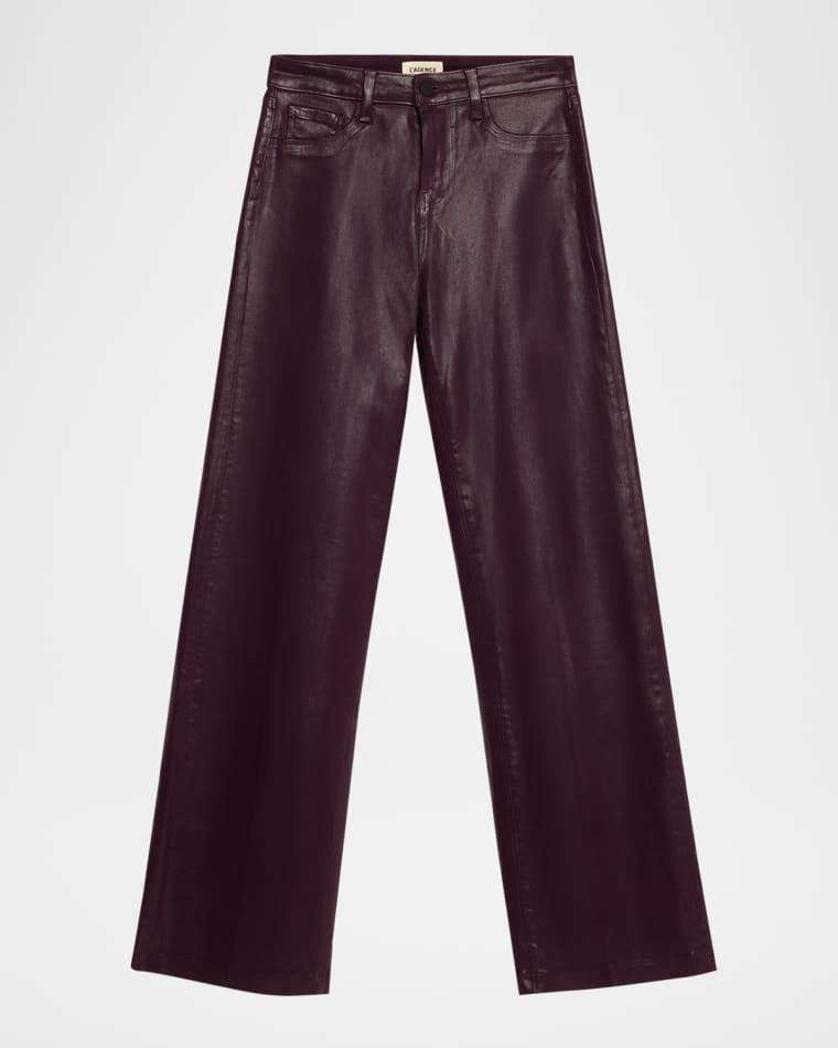 Scottie High-Rise Wide Coated Jeans by L'AGENCE